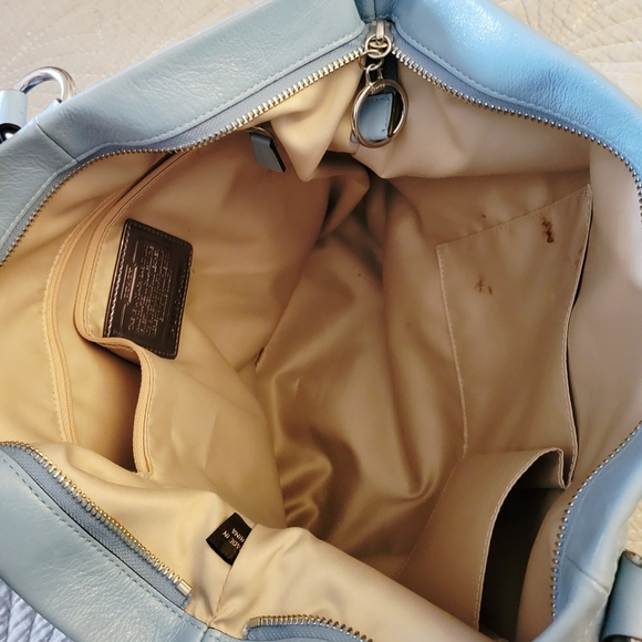 Coach Sky Blue Shoulder Bag - Picture 3 of 7